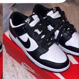 Black and white dunks